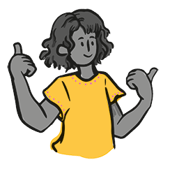 Thumbs up girl